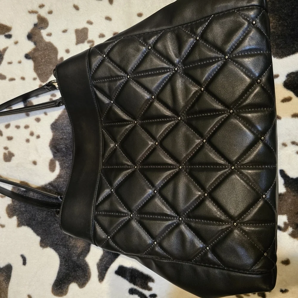 COACH Black Leather Tote Bag - Picture 2 of 10